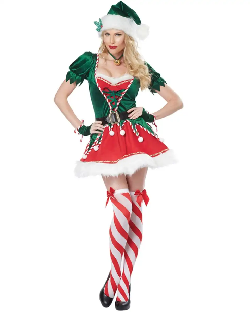 Santa's Helper Elf Womens Costume