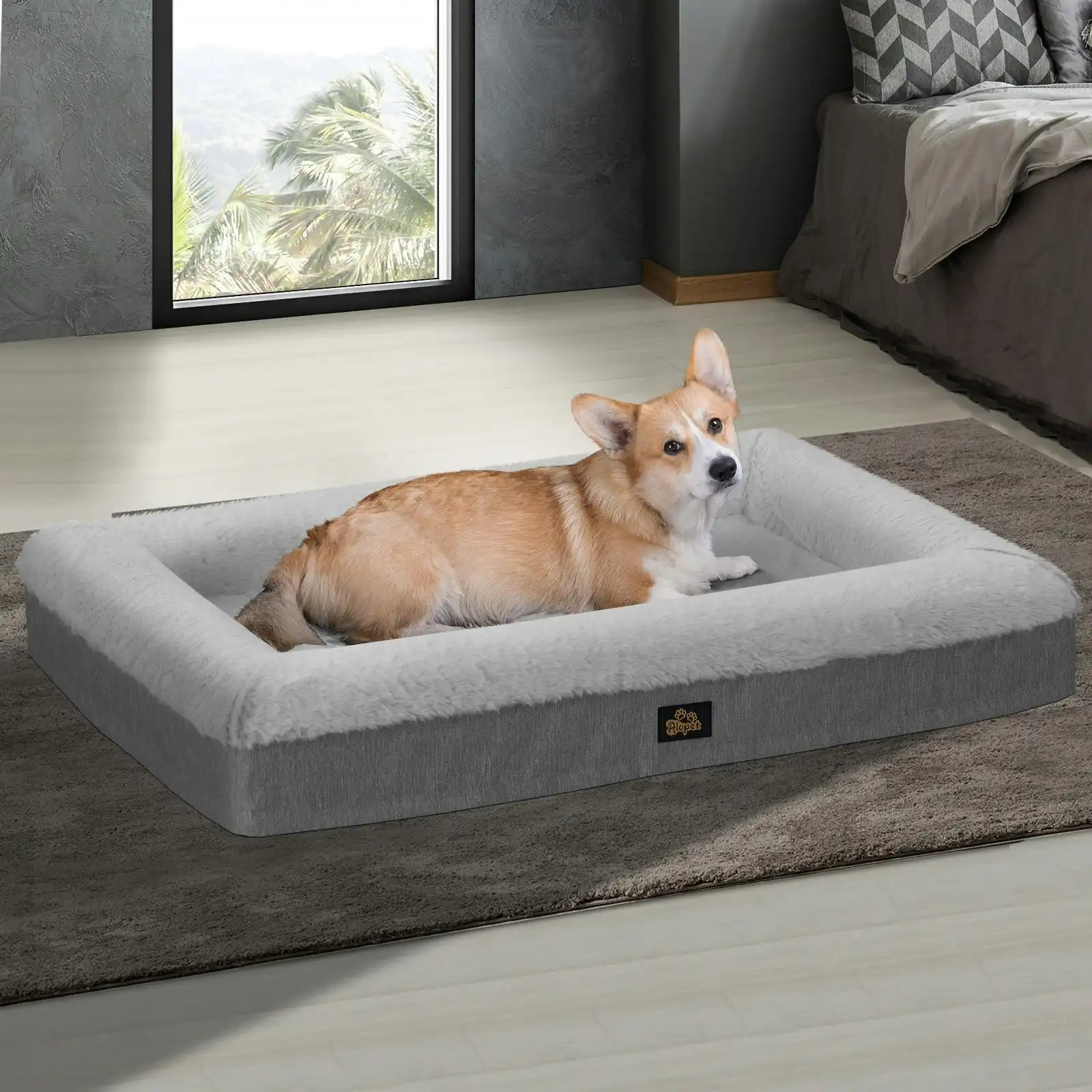 Alopet Orthopedic Dog Sofa Beds Calming Mattress Pet Mat Washable Removable XX Large