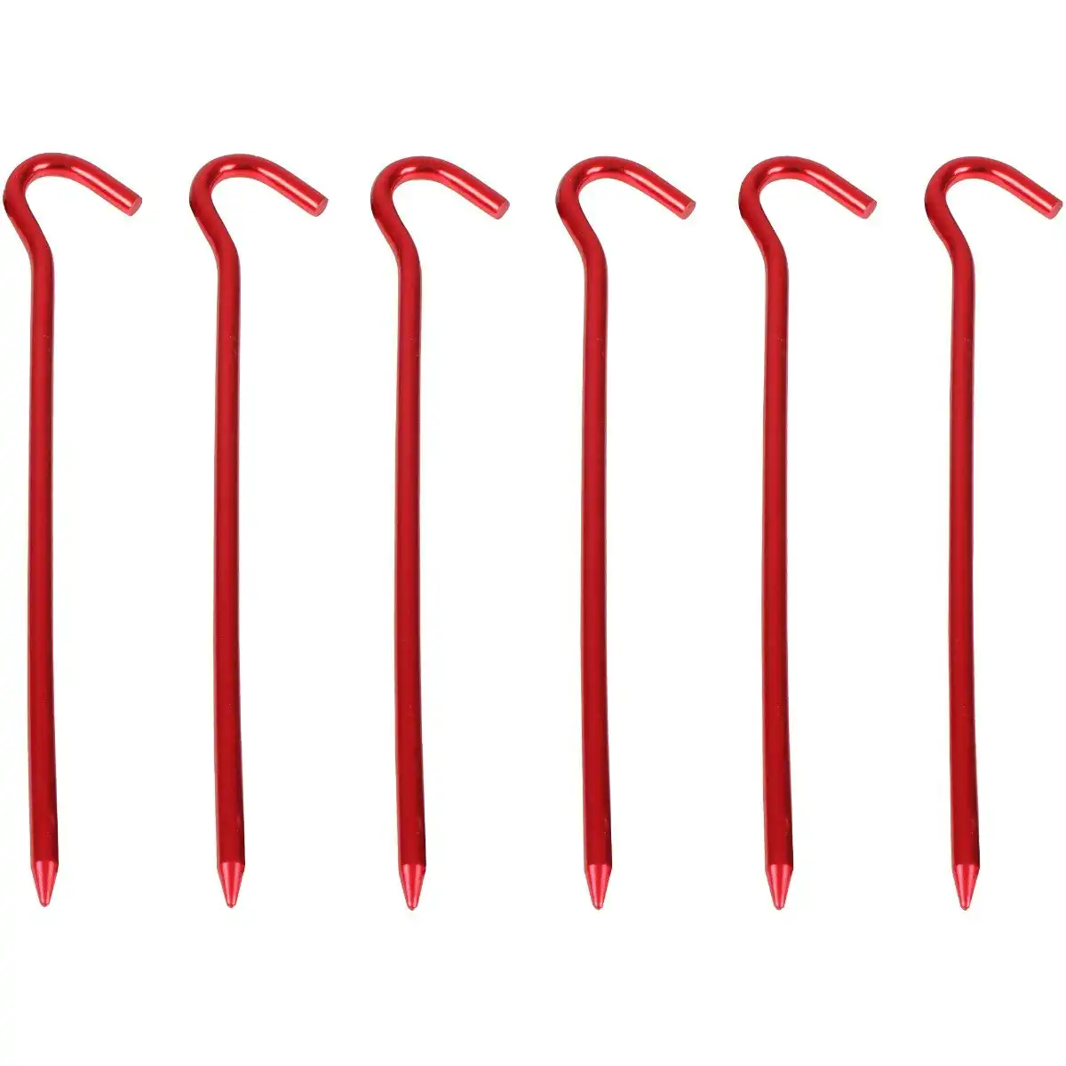 6 Pack 18cm Tent Pegs