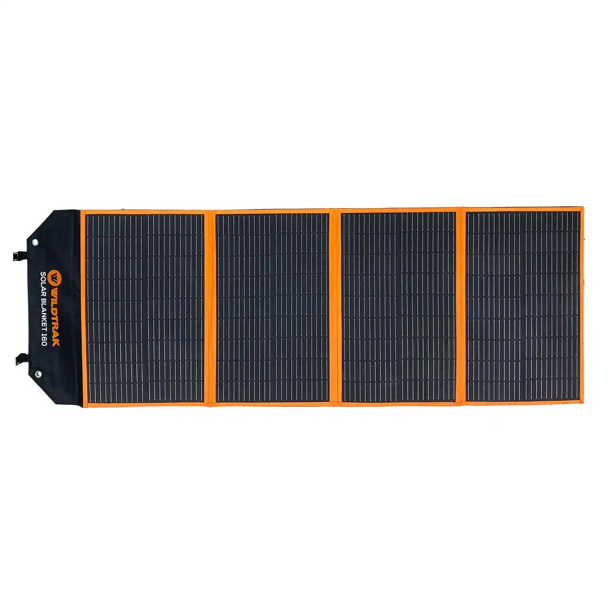 Folding 160W Solar Blanket (A-Grade with ETFE Coating, Built in Stand, IP65 Waterproof & Carry Bag) for Camping, 4WD & Caravan Adventures