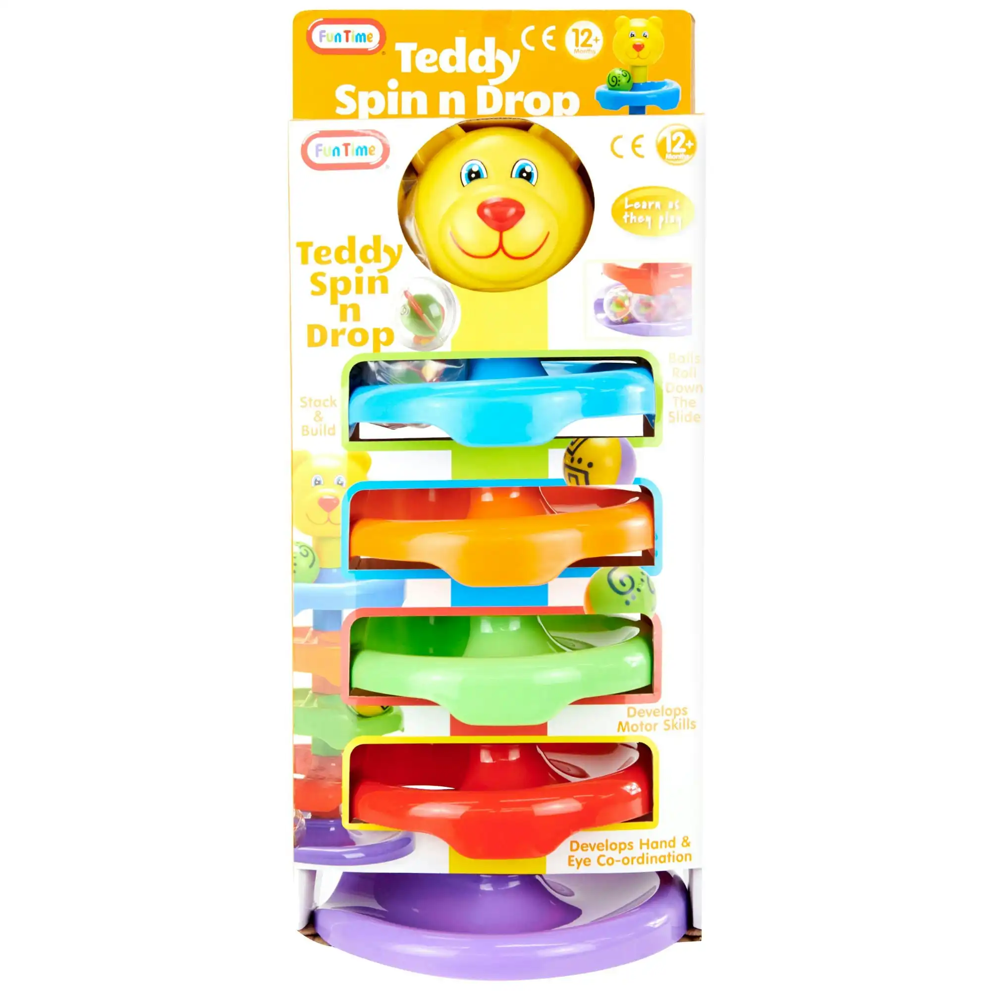 Funtime Teddy Spin N Drop Stack & Build