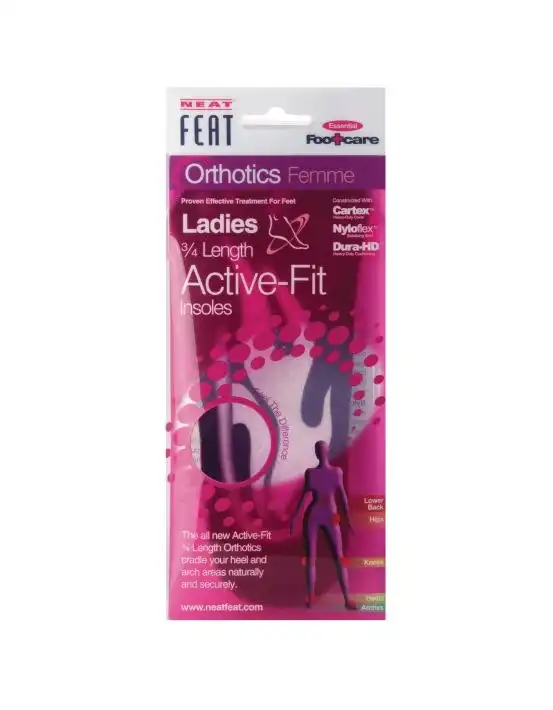 NEAT Feat Orthotics Ladies 3/4 Active Fit Insoles Large