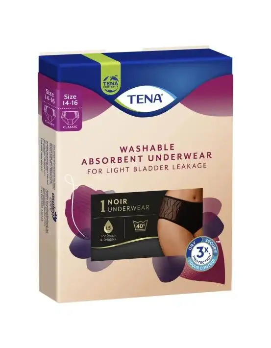 TENA Washable Absorbent Underwear Classic Size 14-16