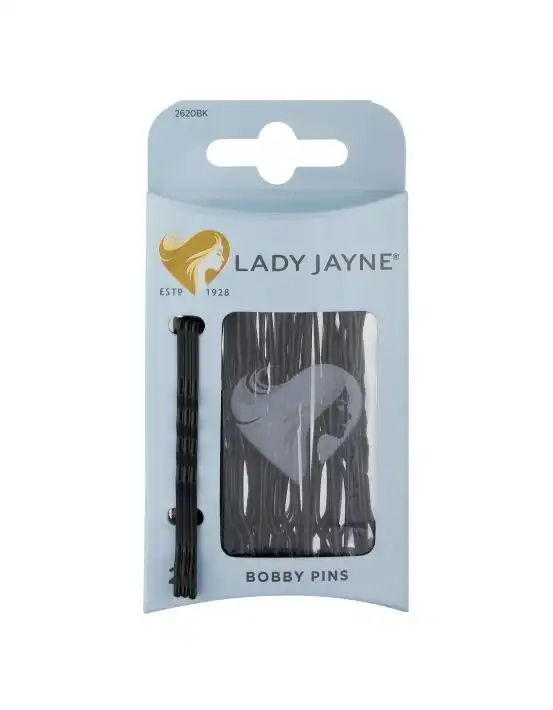 Lady Jayne Large Bobby Pins Black 25 Pack
