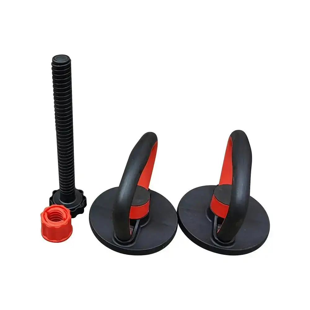 JMQ Fitness 1 Set Adjustable Kettlebell Handle- Black&Red