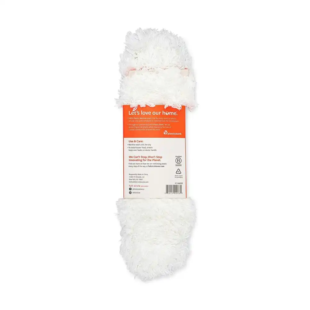Full Circle Dust Whisperer Microfibre Duster Refill Replacement Cleaner White