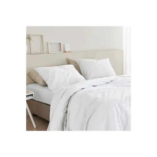 Organic Cotton Basic White Organic Cotton Quilt Cover Sets by Bedding House