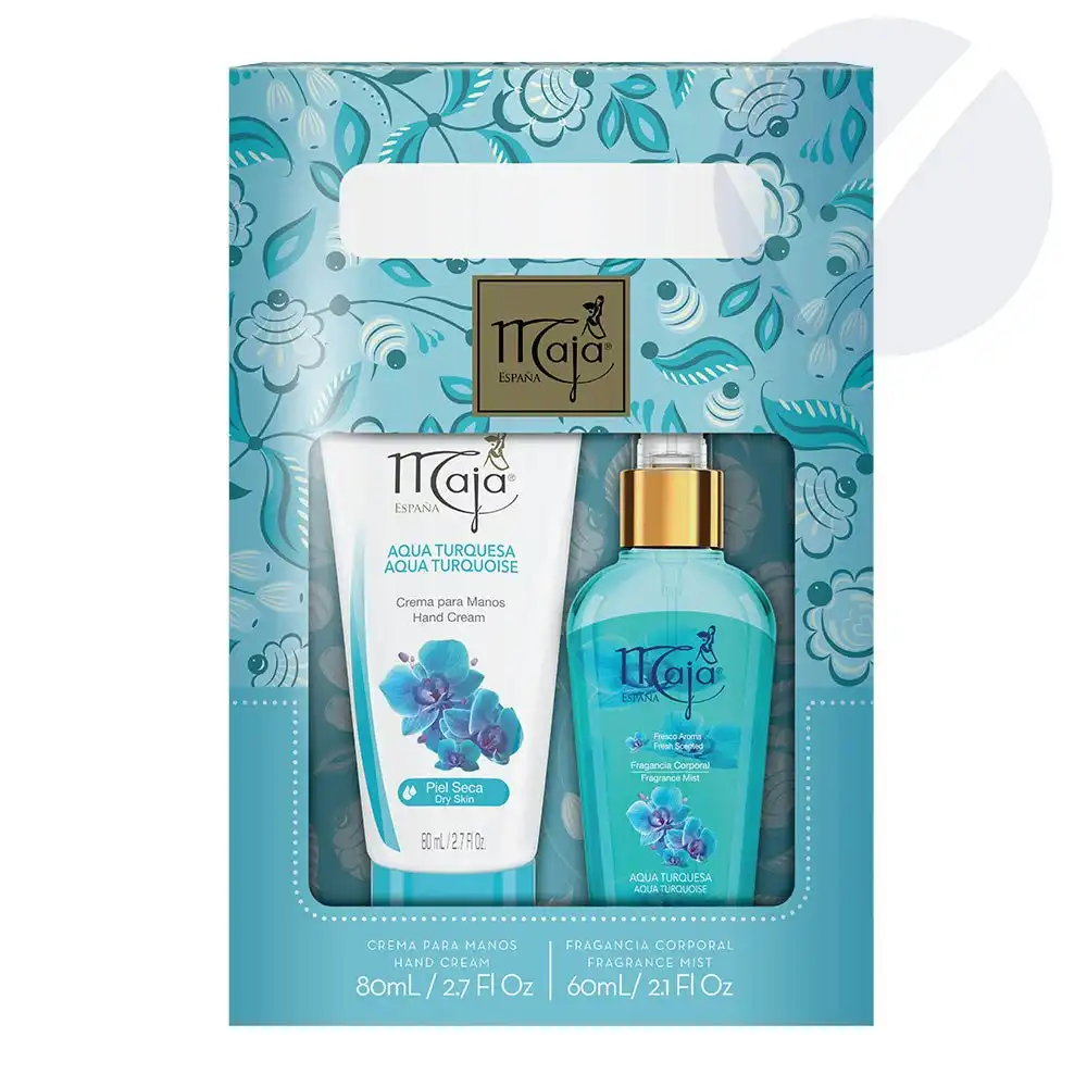 Maja Gift Set Aqua Turquoise (Hand Cream 80ml, Body Mist 60ml)