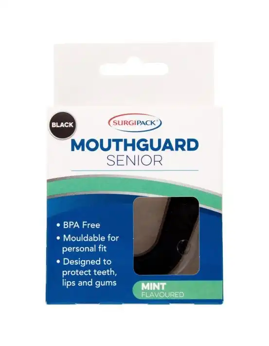 SurgiPack Mouthguard Senior Black