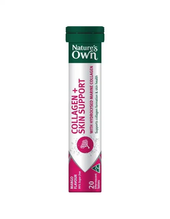 Nature's Own Collagen + Skin Support Effervescent 60 Tablets