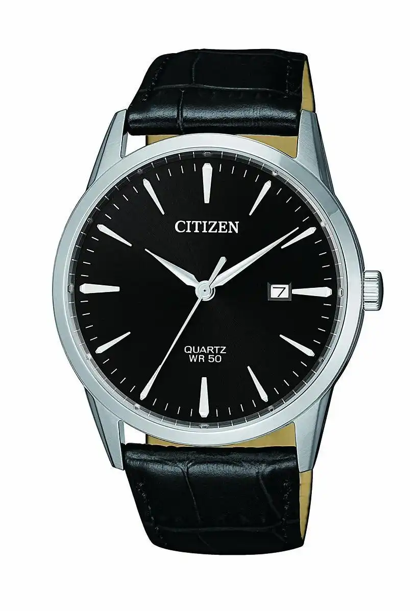 Citizen Black Leather Watch BI5000-10E