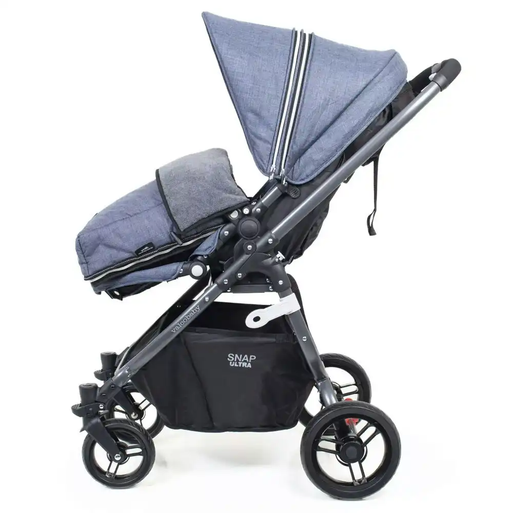 Valco Baby Universal Snug Fabric Footmuff for Baby/Infant Pram Stroller Denim