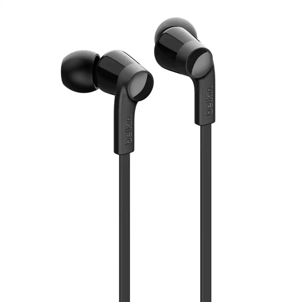 Belkin Rockstar USB-C In-Ear Headphones/Earphones w/ Mic for Samsung/LG Black