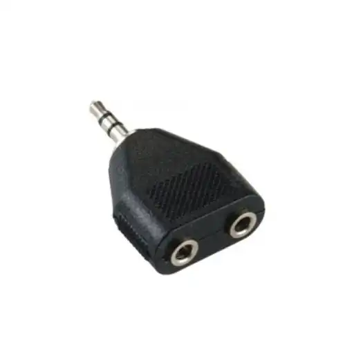 3.5mm Jack Plug to 2X 3.5mm Sockets Stereo Portable Twin Dual Adaptor Travel