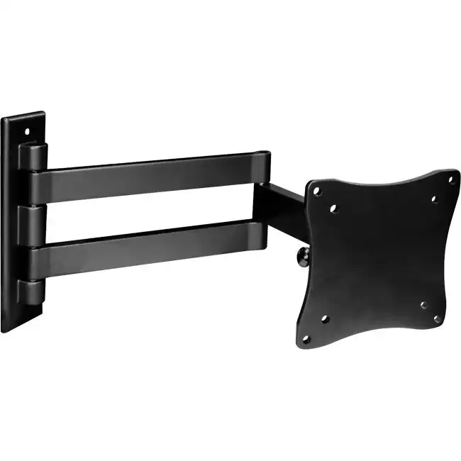 Venturi Triple Pivot Wall Mount Bracket Holder for 10-24" 12kg LCD TV Black