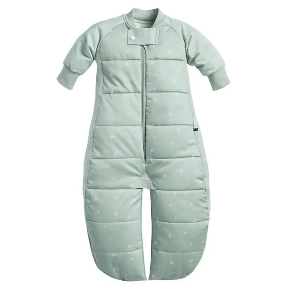 ergoPouch Sleep Suit Organic Cotton Sleeping Bag TOG 3.5 for 3-12m Baby Sage GRN