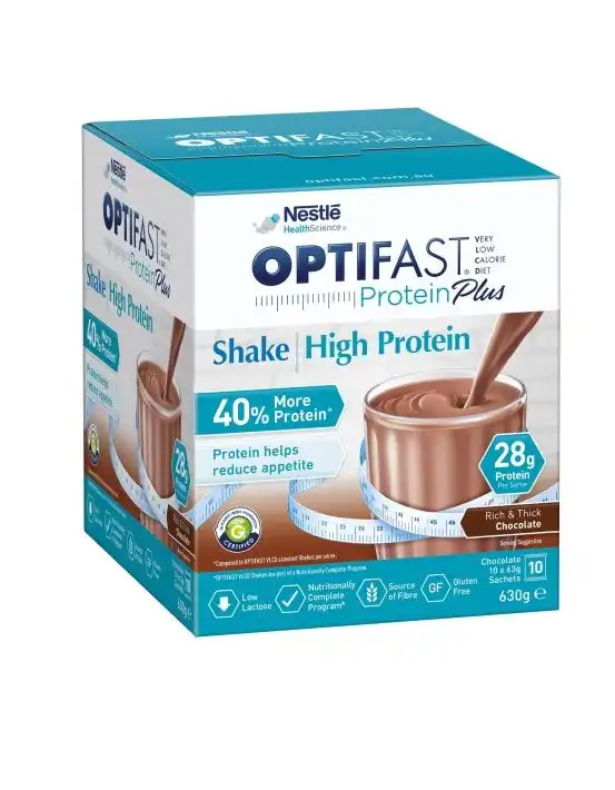 OPTIFAST Protein Plus Shake Chocolate 63g x 10 Sachets