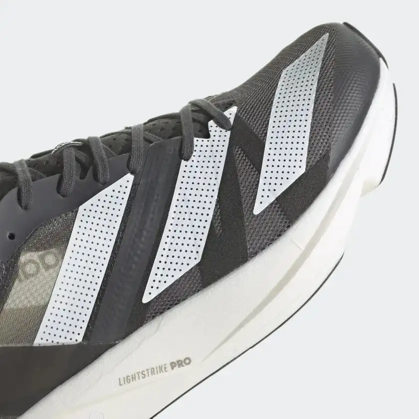 Adidas Men's Adizero Takumi Sen 8 Running Shoe - Grey Six/Cloud White/Core Black