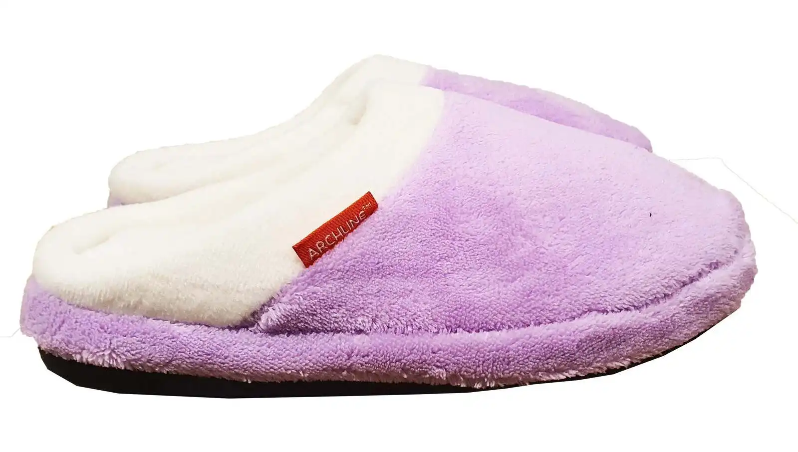 Archline Orthotic Slippers Slip On Arch Scuffs Pain Relief Moccasins - Lilac