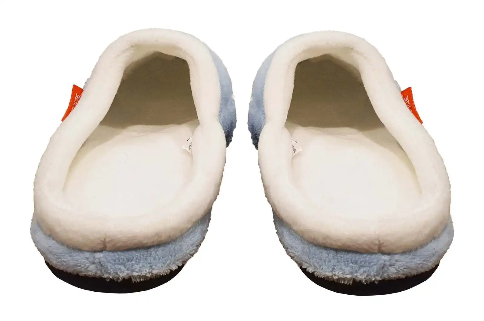 Archline Orthotic Slippers Slip On Arch Scuffs Pain Relief Moccasins - Baby Blue