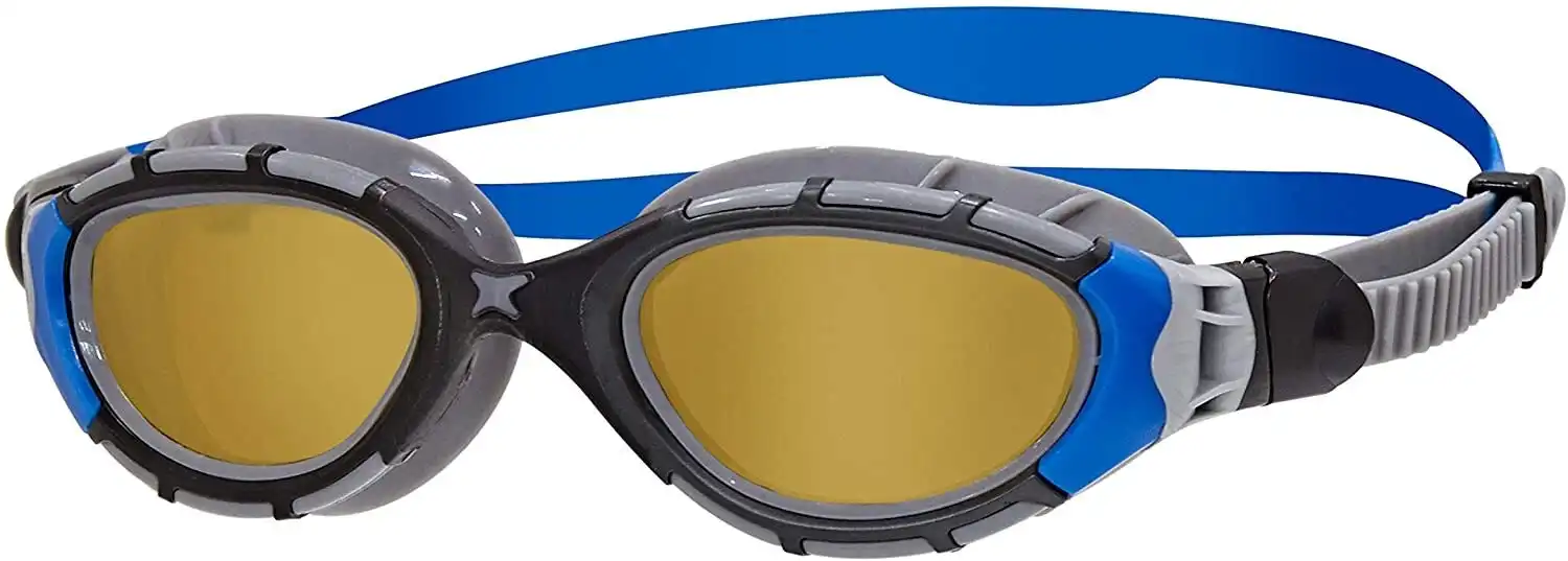 Zoggs Surf Predator Flex Polarized Ultra Goggles - Small Soft Blue