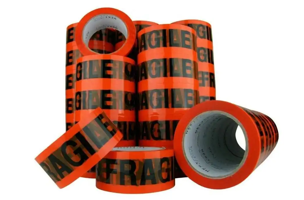 12Rolls | Fragile Packing Tape | 75M x 48mm | Strong Packaging Sticky Tapes