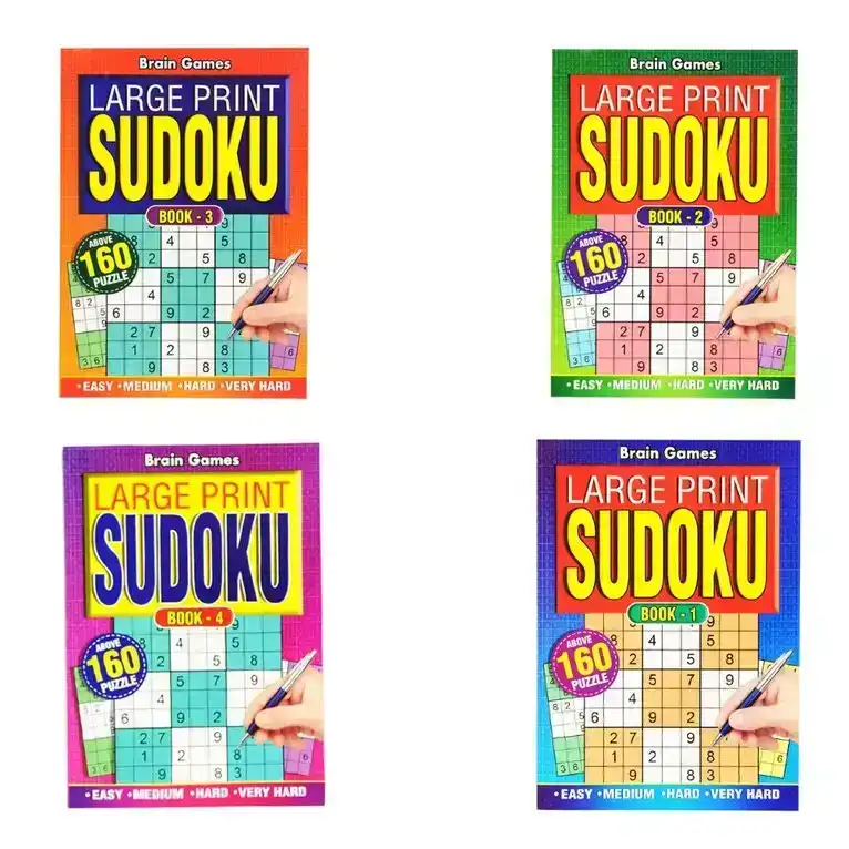 [4Pce] Sudoku Puzzle Book 160 Pages (21 30Cm)