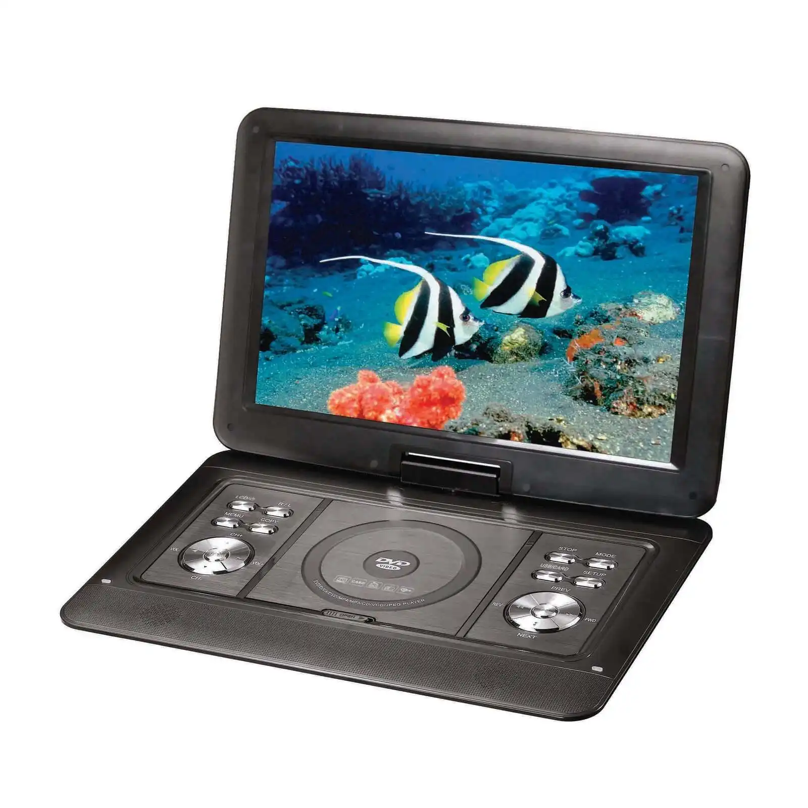 15.4" Swivel Portable DVD Player & Screen, Rechargeable Entertainment