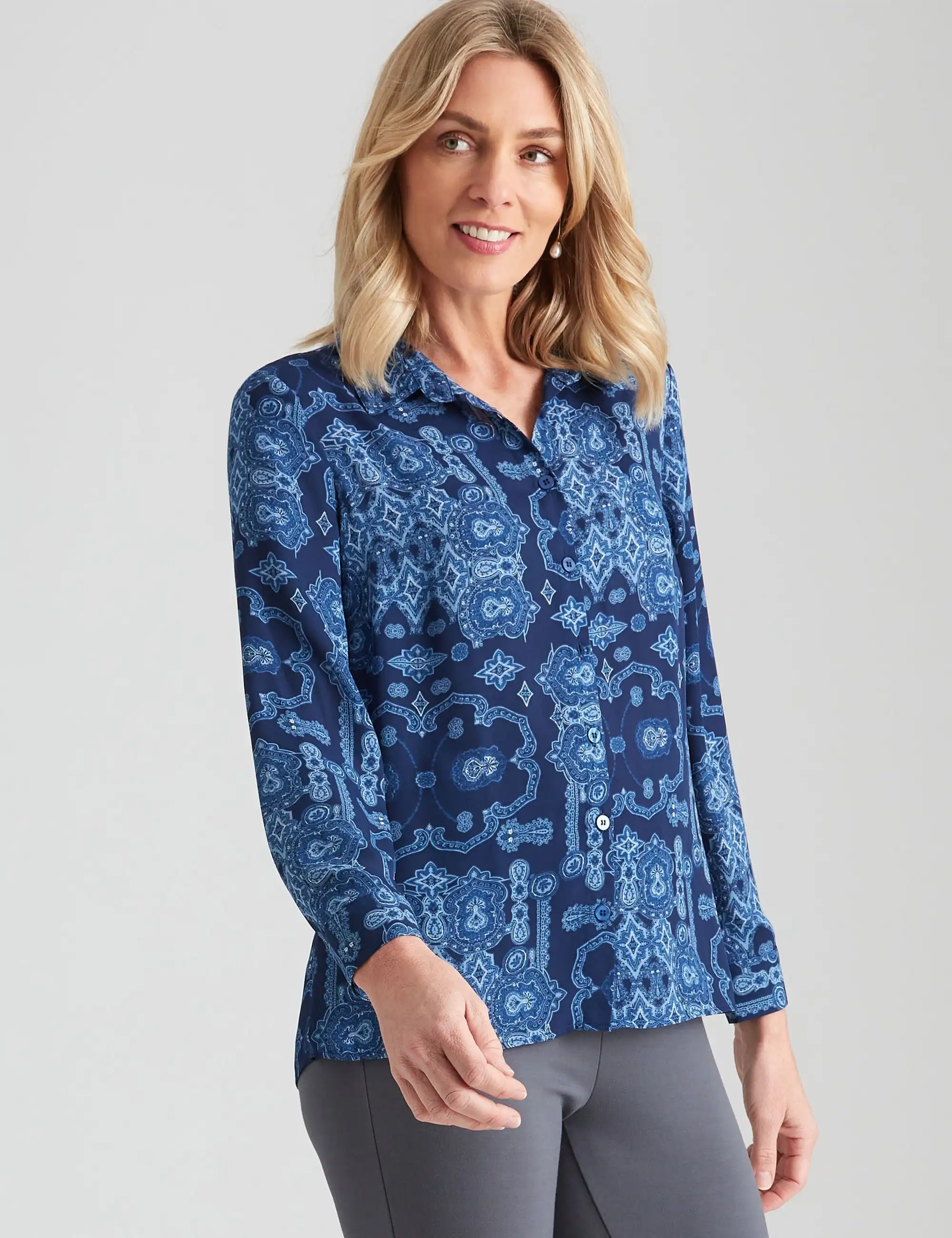 Noni B Crossover Front Shirt