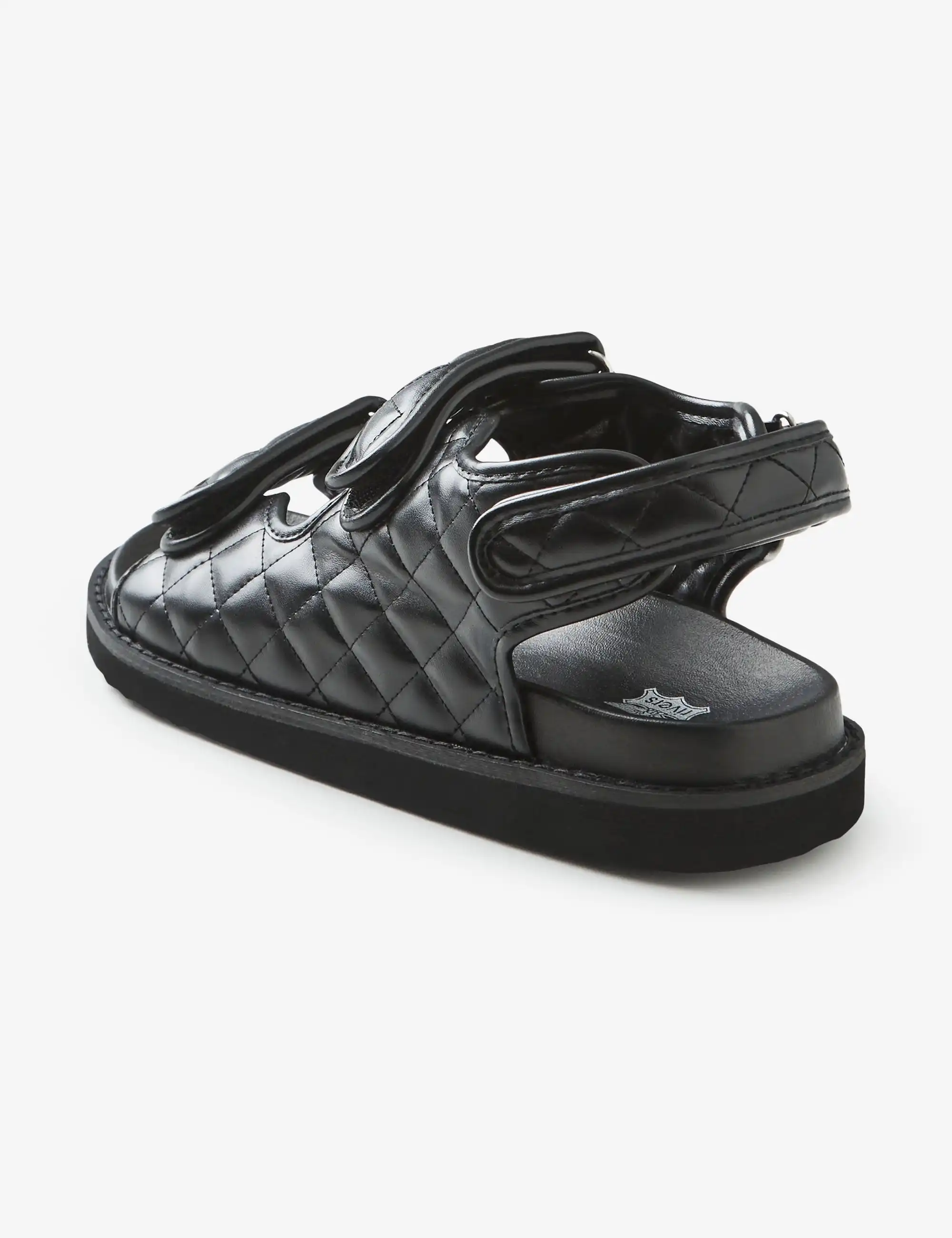 Rivers Quilted Rip Tape Sandals