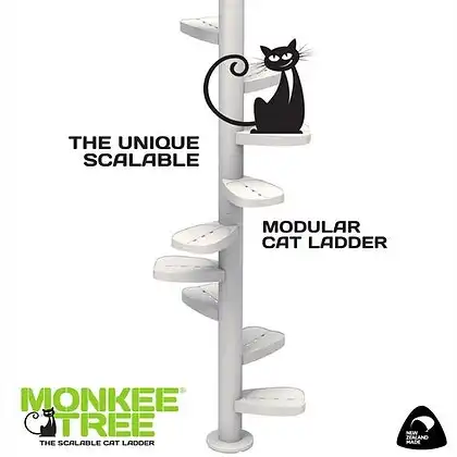 Monkee Tree - The Scalable Cat Climbing Ladder - 12 Trunk Starter Pack