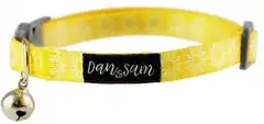 Dan & Sam  Adjustable Polyester Webbing Collar  Sunflower