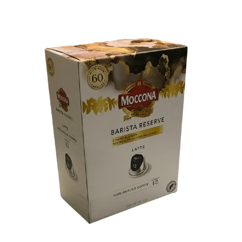 Moccona Barista Reserve Extra Dark Roast Espresso Intensity 12 Coffee Pods Nespresso Compatible Capsules 60 pack