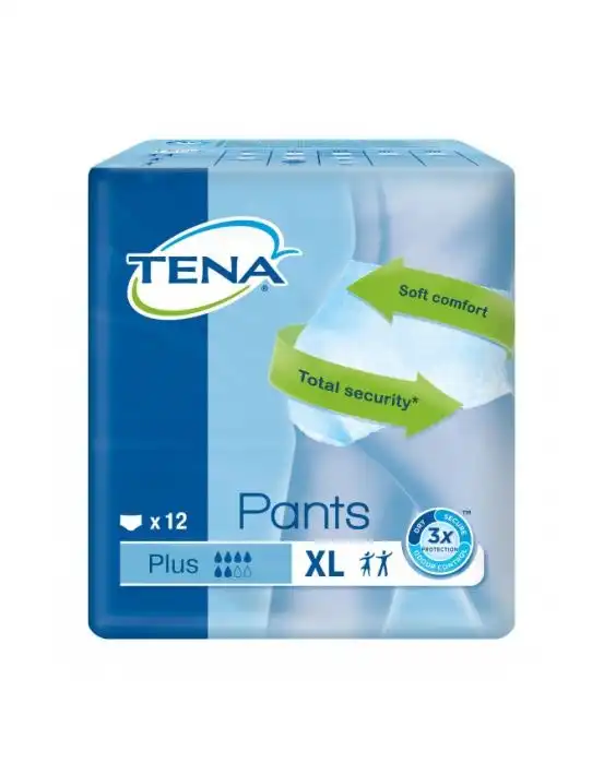 TENA Pants Plus X-Large 12 Pack