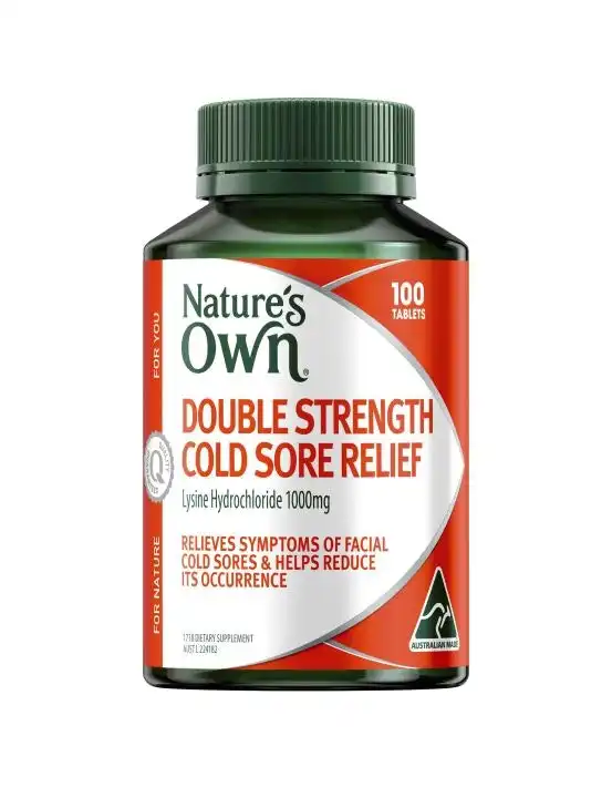 Nature's Own Double Strength Cold Sore Relief 100 Tablets