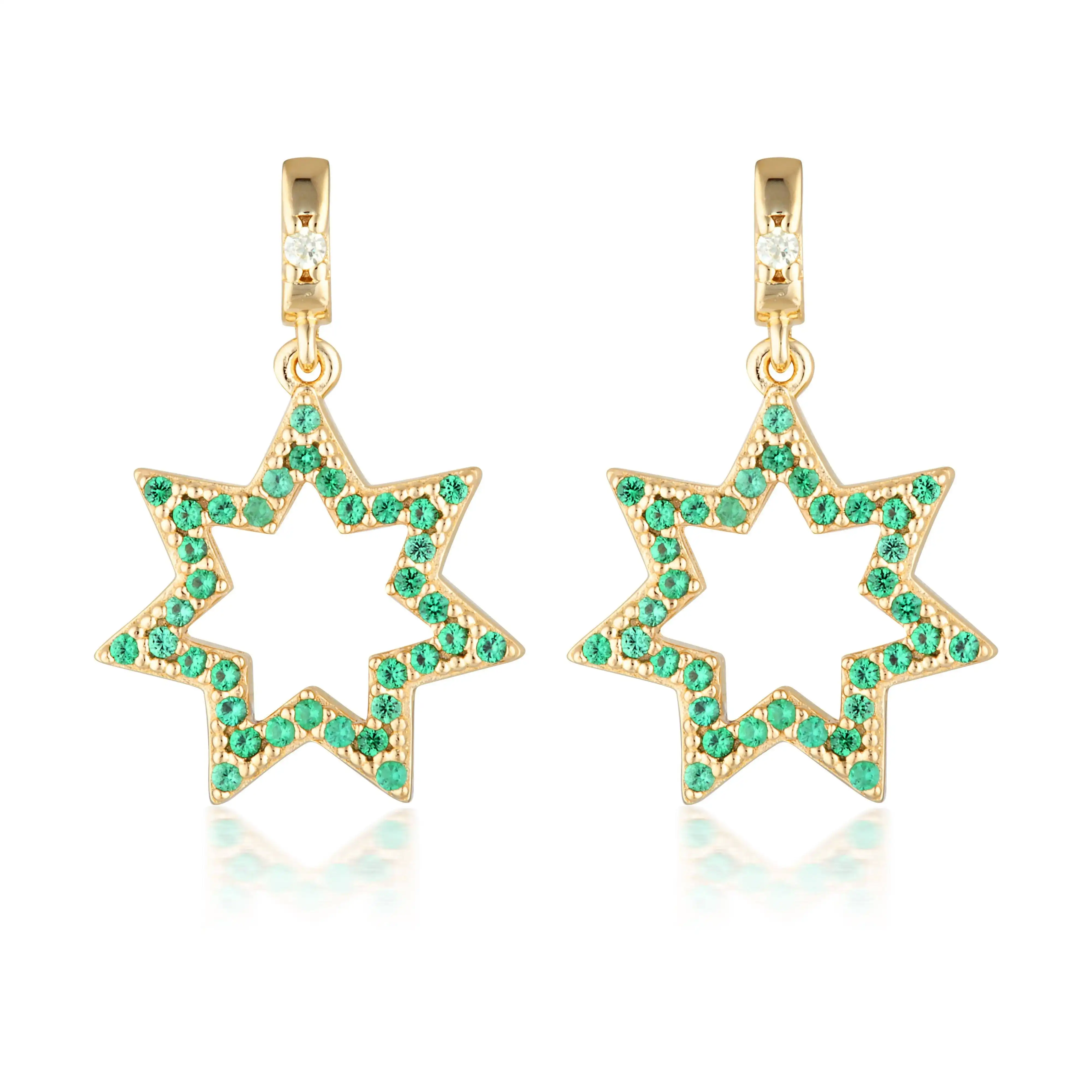 Georgini Commonwealth Collection Star Earrings Gold