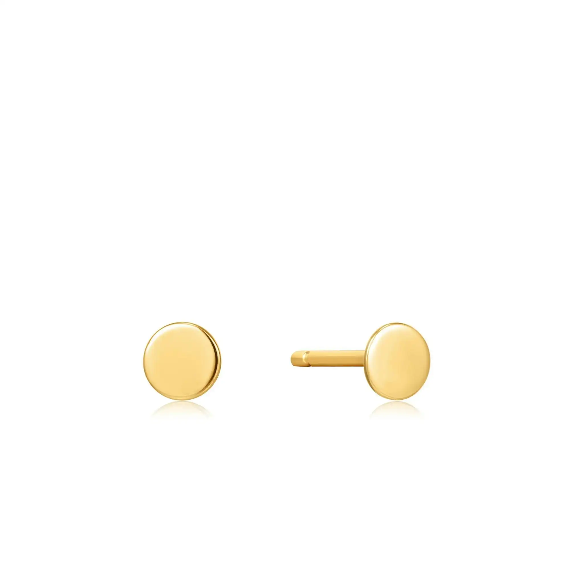 Ania Haie 14kt Gold Disc Stud Earrings