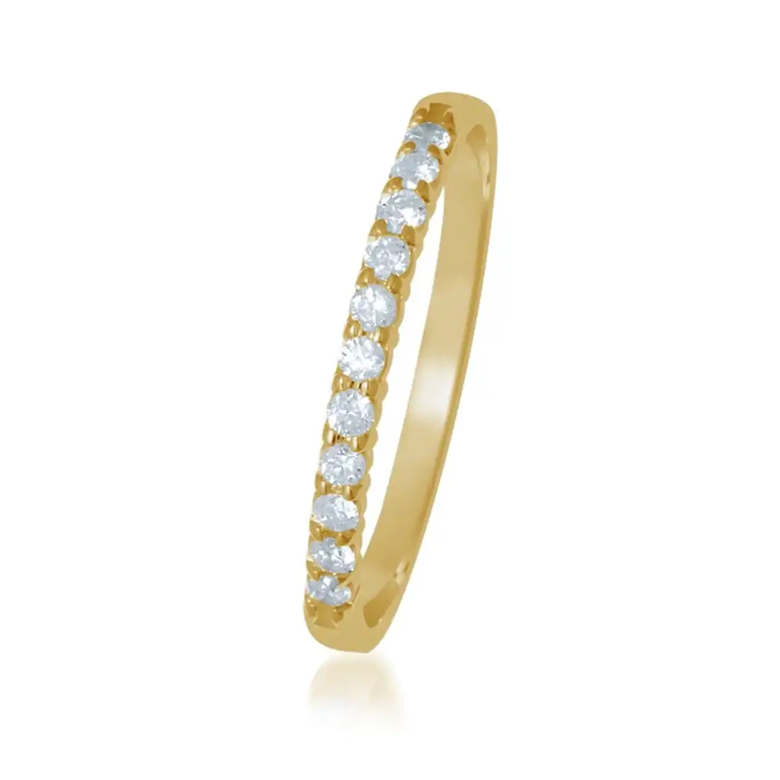 Eternity Ring with 1/5ct of Diamonds in 9ct Yellow Gold