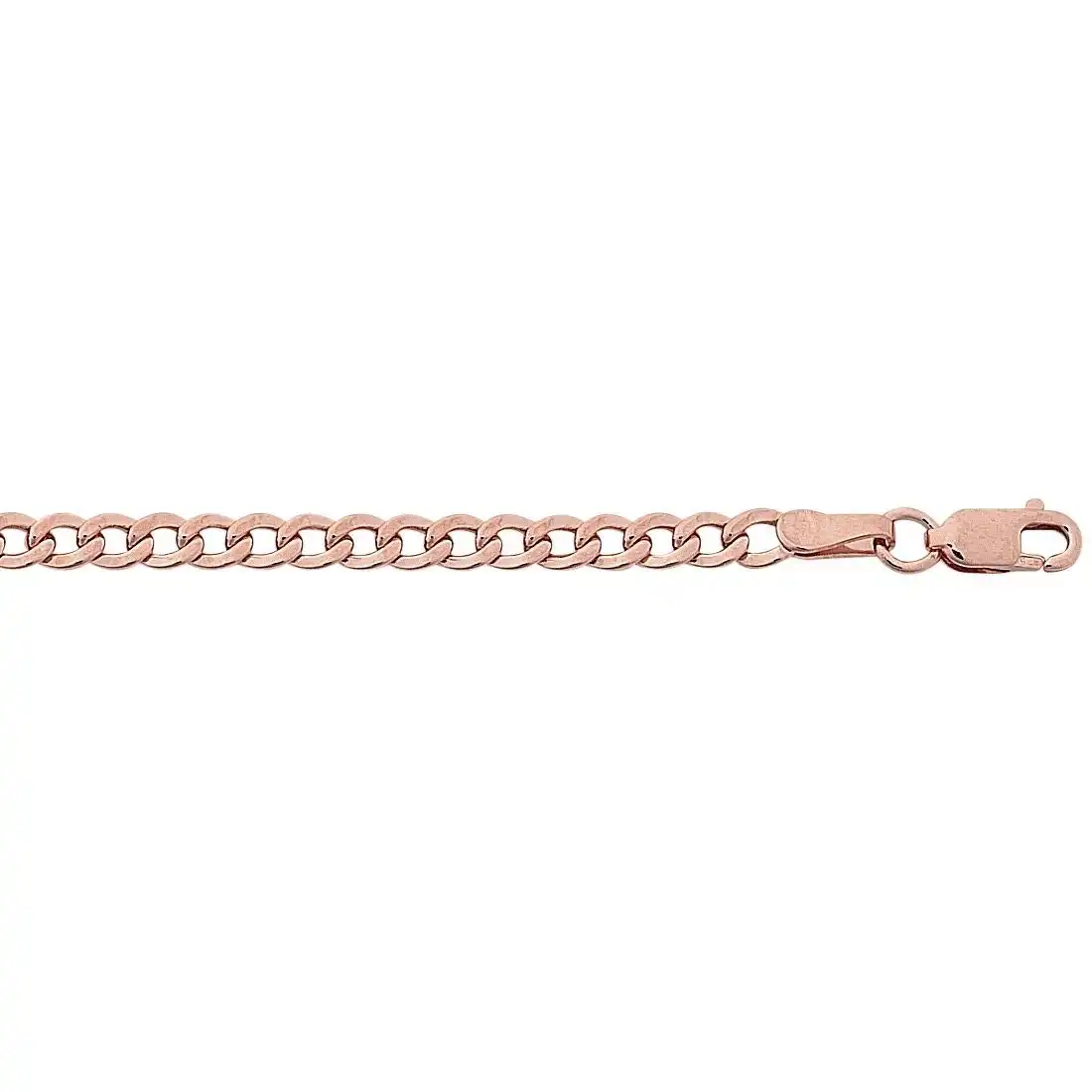 9ct Rose Gold Silver Infused Anklet