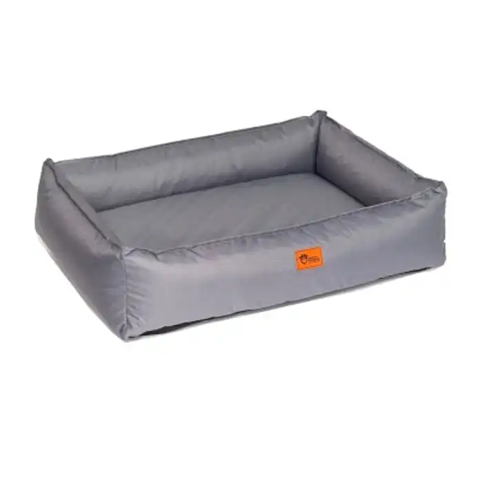Superior Pet Goods 87x67x23cm Dog Lounger/Bed Indoor Ortho Ripstop Small Grey