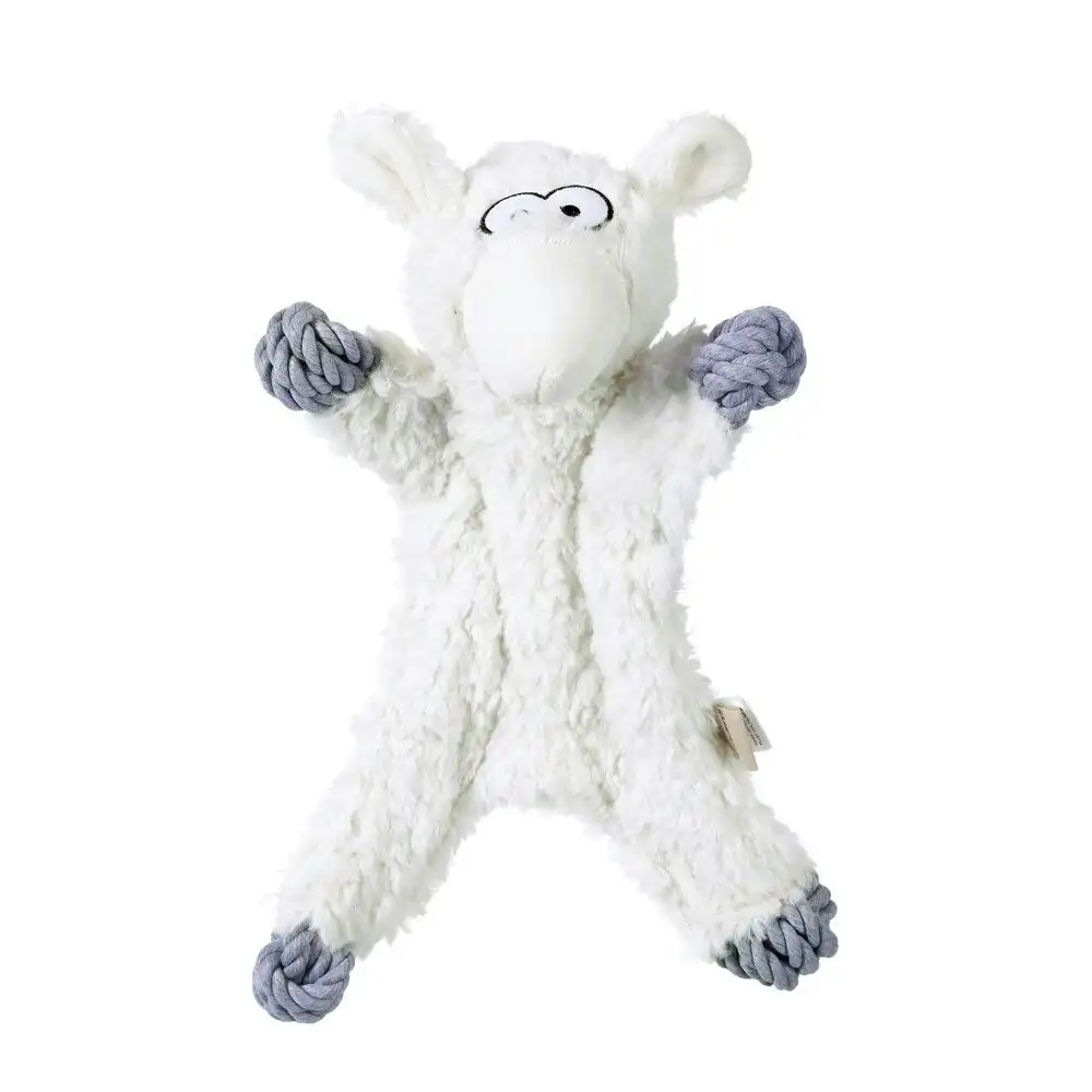 Paws & Claws 40cm Animal Kingdom Plush Rope Sheep Pet Interactive Play/Chew Toy