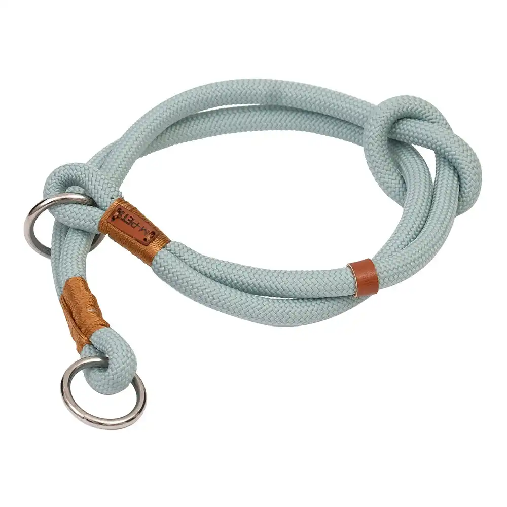 M-Pets 45cm Medium Eco-Friendly Adjustable Pet/Dog Collar Neck Secure Strap Blue