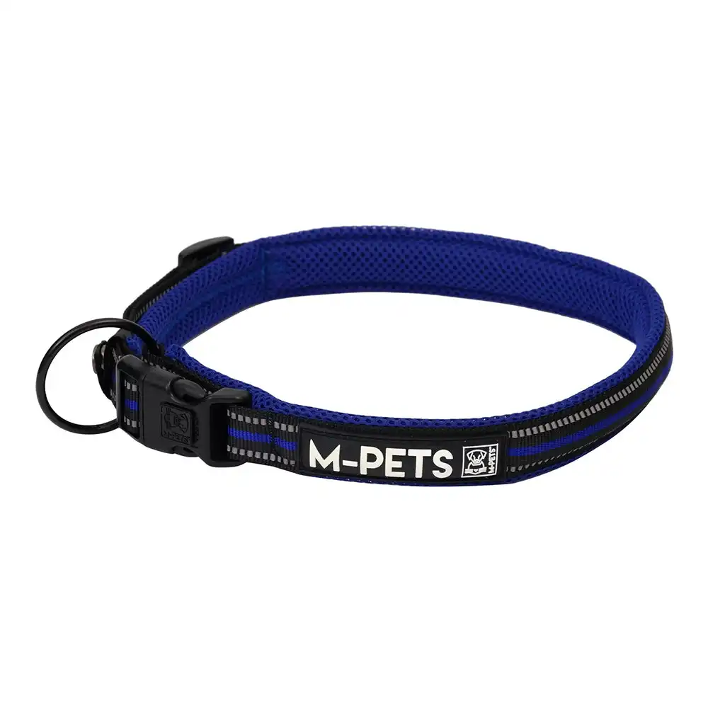 M-Pets Adjustable 75cm Hiking Soft Neck Pet/Dog Collar Secure Strap XL Blue