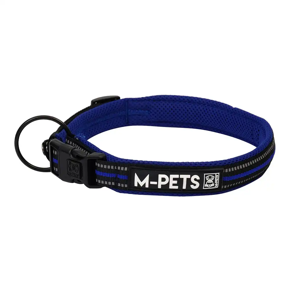 M-Pets Adjustable 65cm Hiking Soft Neck Pet/Dog Collar Secure Strap Large Blue