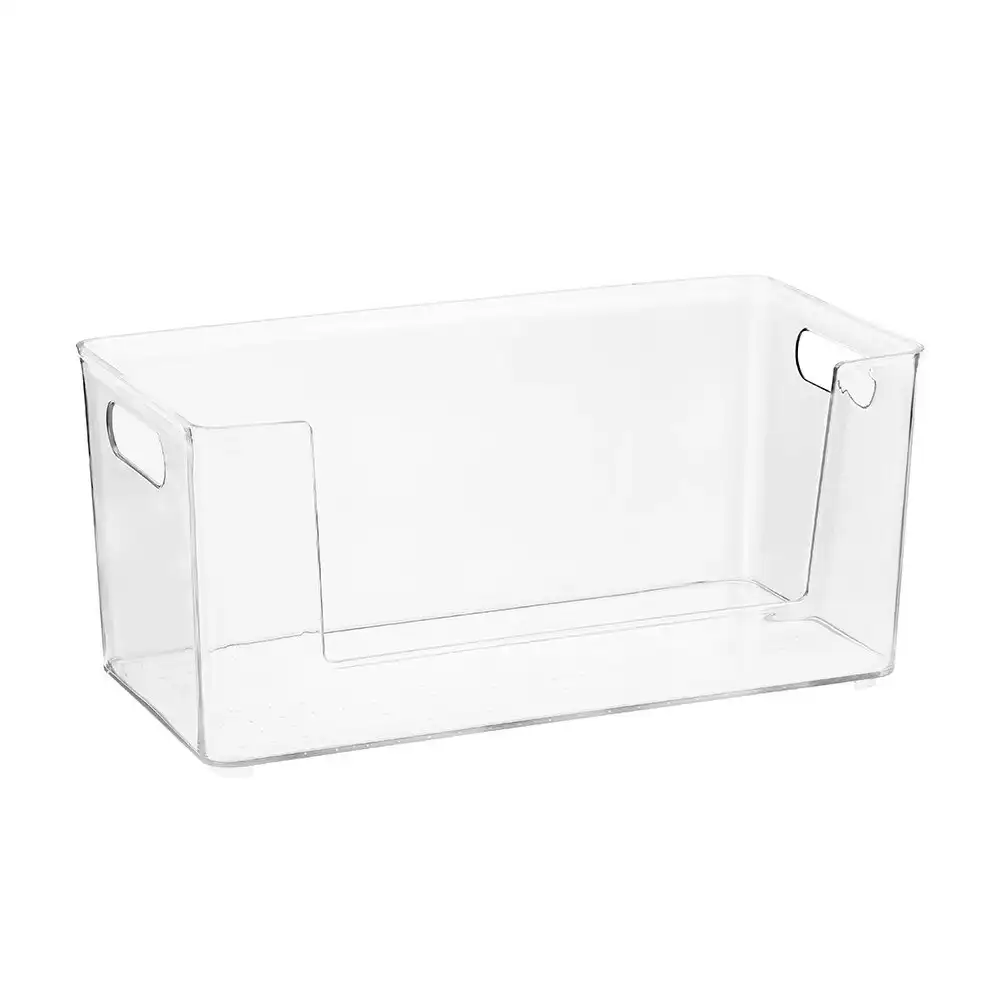 2x Boxsweden Crystal 32.5x16.5cm Pick Container Storage Home Organiser Large