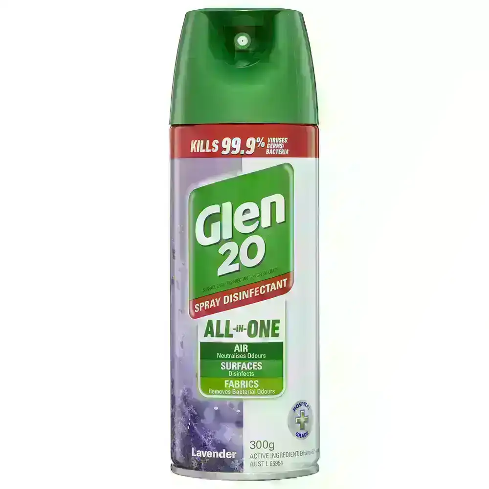Glen 20 Disinfectant Spray 300g Kills 99.9% of Virus/Germs Lavender