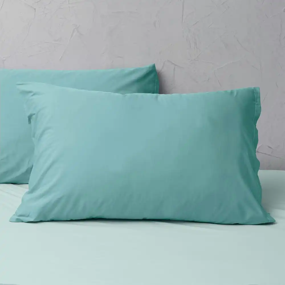 4pc Sheraton Luxury Maison King Bed Quilt Cover/Fitted Sheet/Pillowcase Set Teal