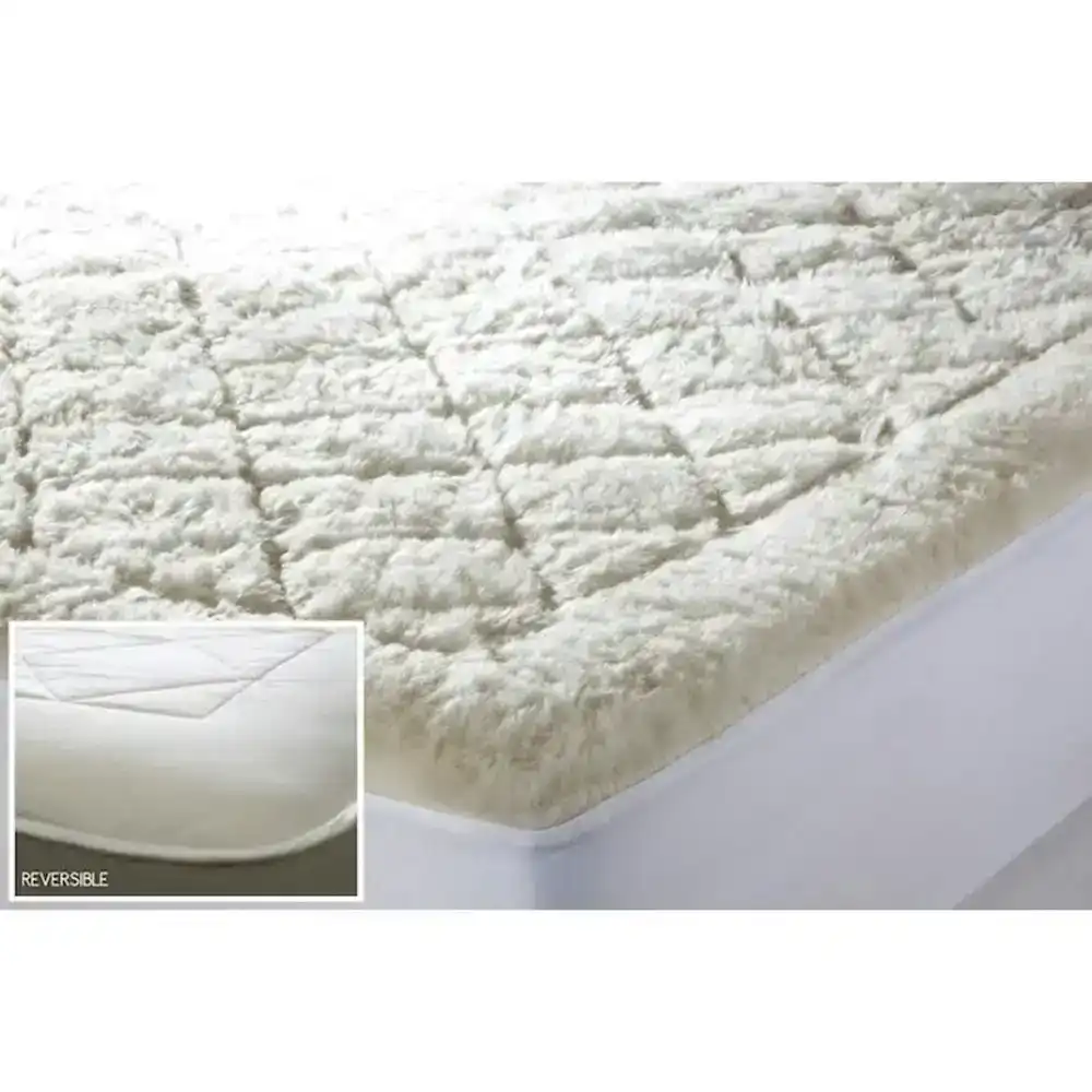 Jason Home Single Bed Washable Reversible Underlay/Topper Australian Wool 550GSM