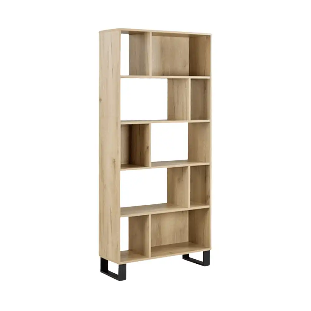 Jake 5-Tier Bookcase Display Shelf Cabinet - Natural