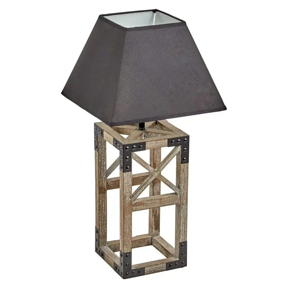 New Oriental Mather Classic Square Table Lamp - Black
